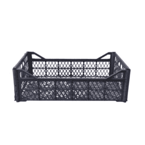 Schwarze Kunststoffkisten für Obst & Gemüse, 60x39x19 cm – Gebraucht