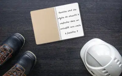 Quelles sont les règles de sécurité à respecter dans un entrepôt avec racks à palettes ?